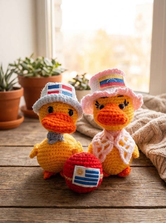 Patitos Amigurumi: Un Compañero Tejido a Mano con Amor — imagen 1 de 6