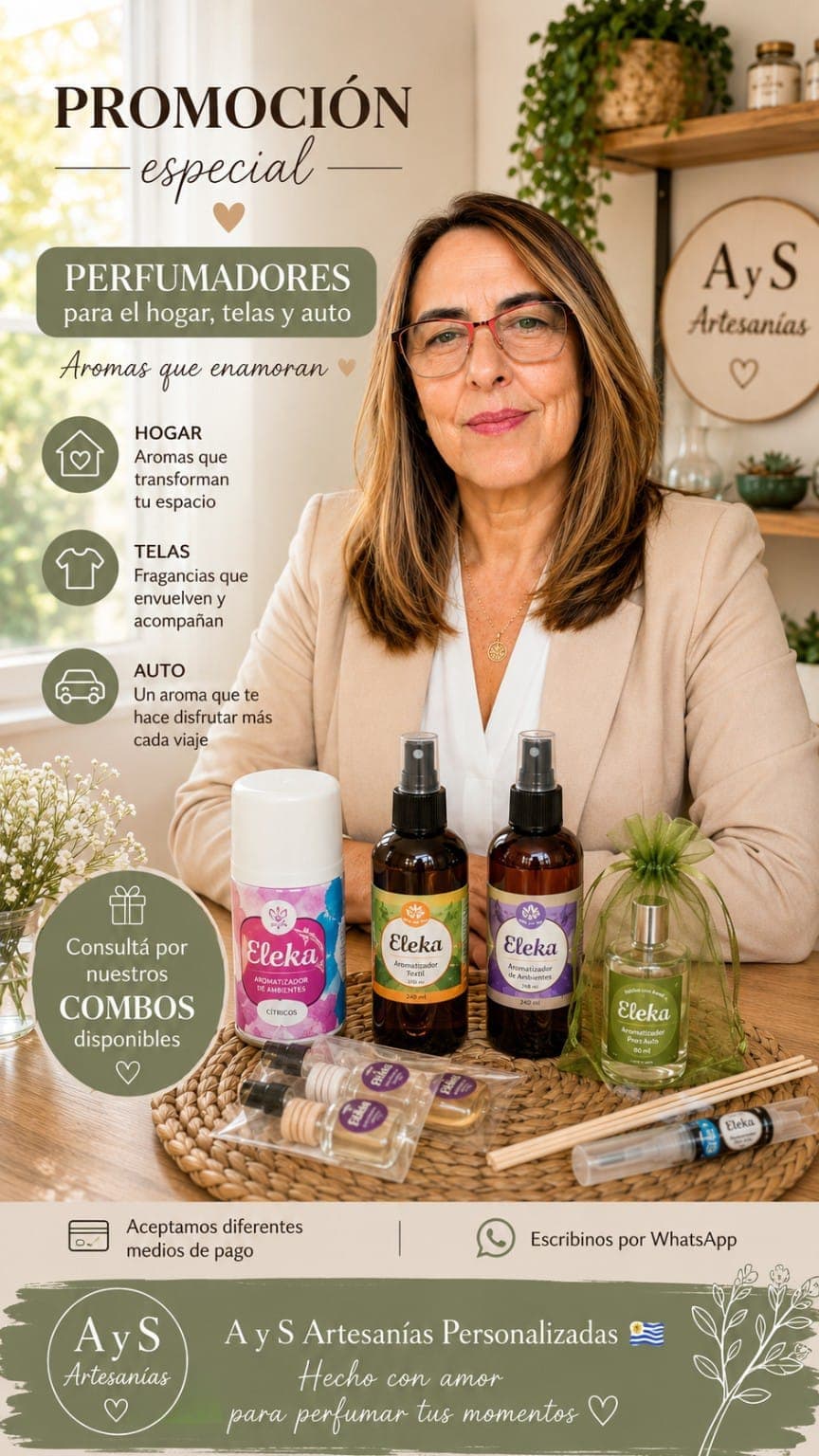 Aromatizantes Ambientales y Textiles y para auto Eleka — imagen 1 de 2