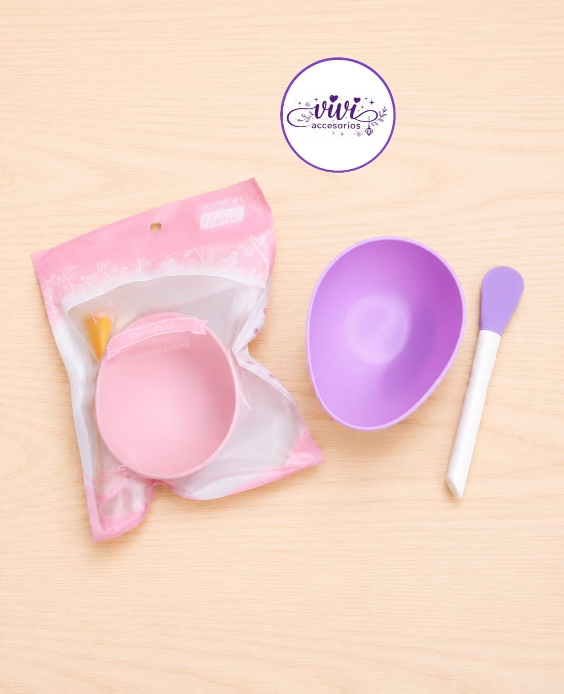 Set pote para Mascarillas y Mezclador  Facial espatula — imagen 1 de 1