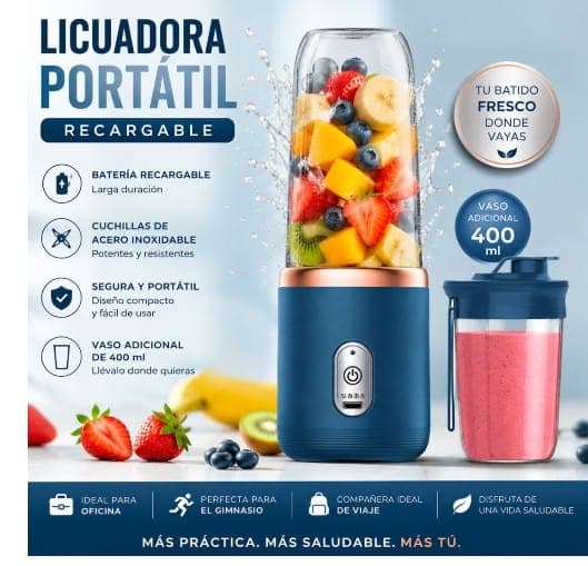 Licuadora portátil recargable