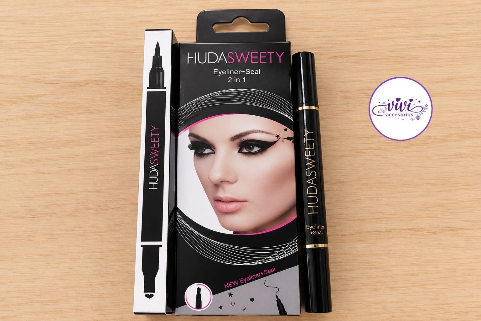 ✨ Delineador de ojos 2 en 1 con sellador. 🖤 Ideal para lograr un delineado preciso y definido. 💄 Ayuda a mantener el maquillaje de ojos por más tiempo. 🌸 Perfecto para completar diferentes looks de maquillaje. — imagen 1 de 1