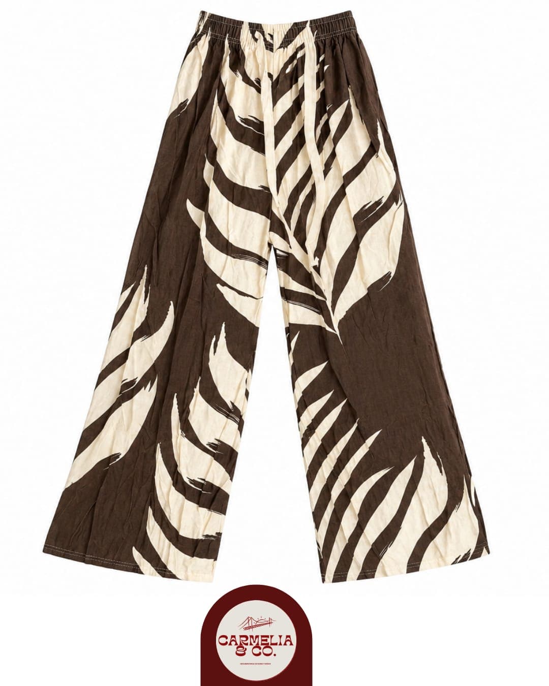Pantalón Palazo Hojas