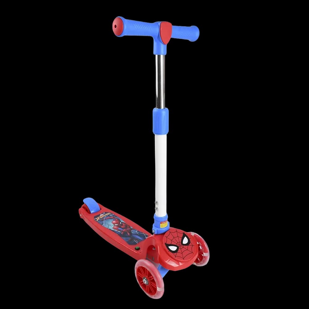 Patineta 3 Ruedas 3D Led Spiderman Disney Gh