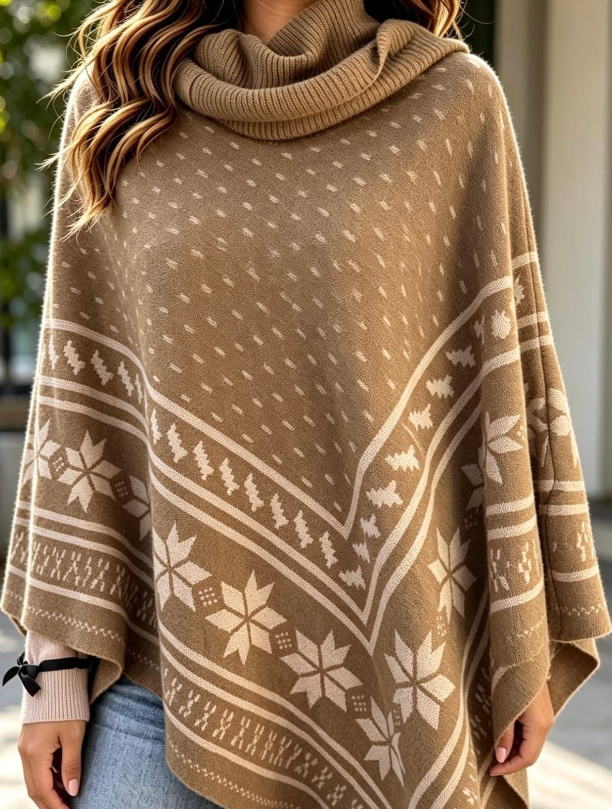 Poncho talle U