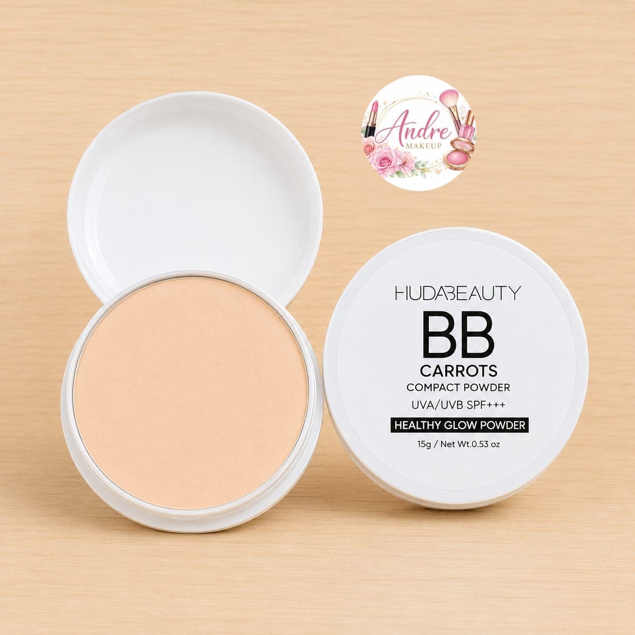 ✨ POLVO COMPACTO BB CARROTS – HUDABEAUTY ✨ — imagen 1 de 1
