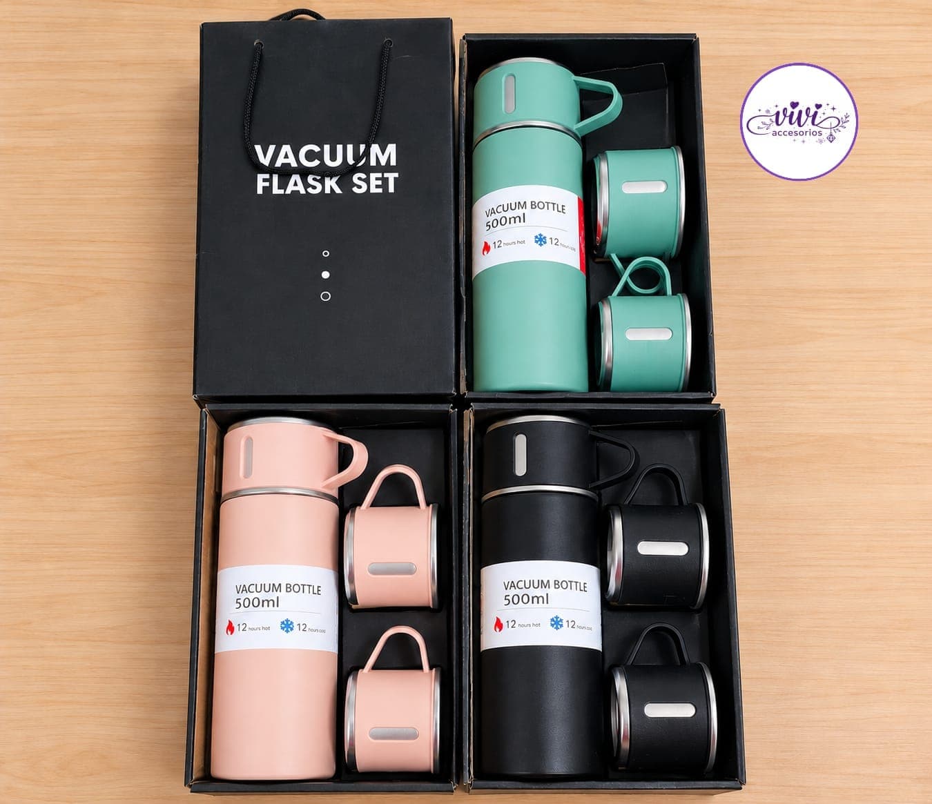 Set termo + 3 tazas térmicas — imagen 1 de 1