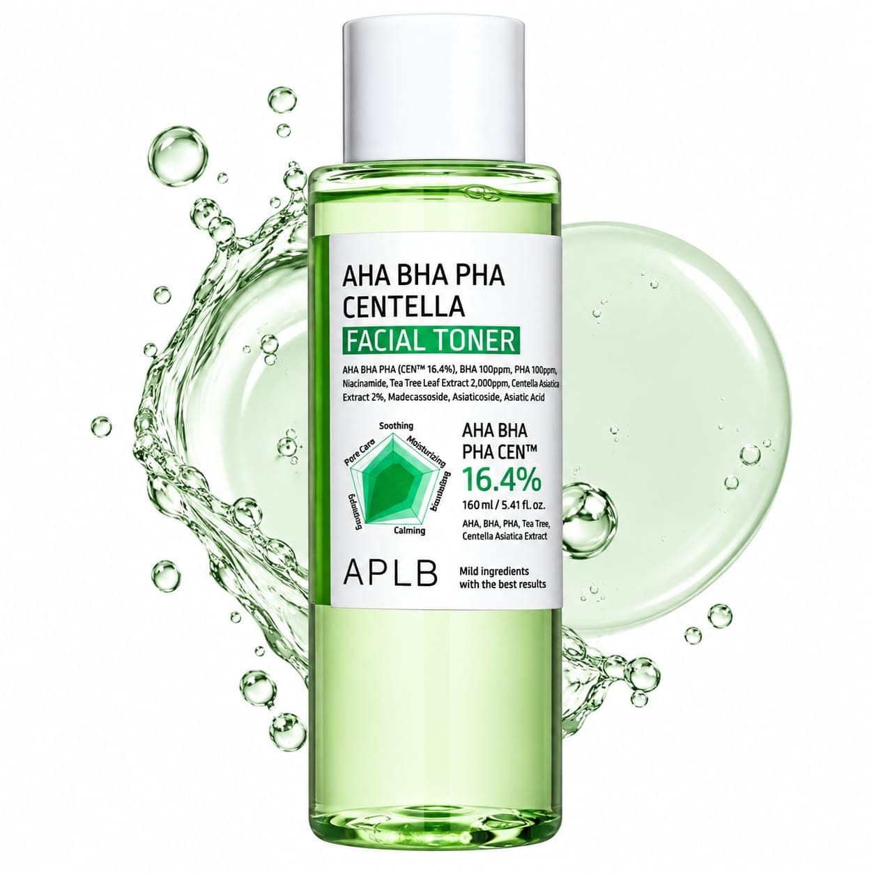 APLB- Tónico facial AHA BHA PHA Tónico facial de centella
