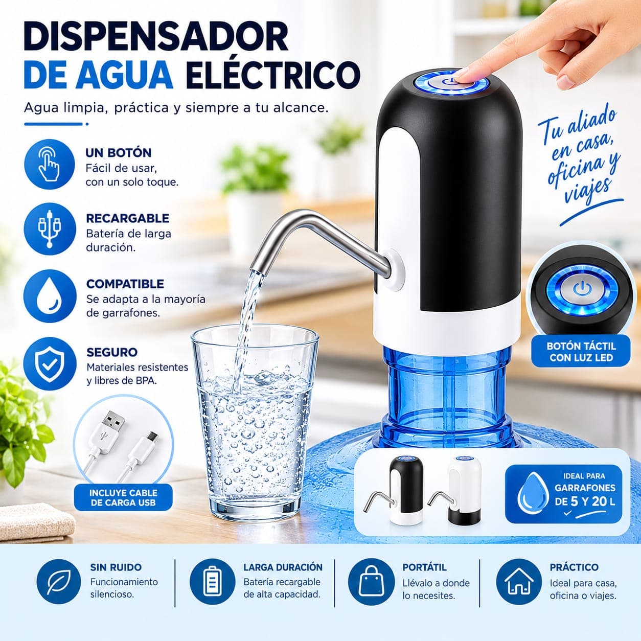 Dispensador de agua eléctrico