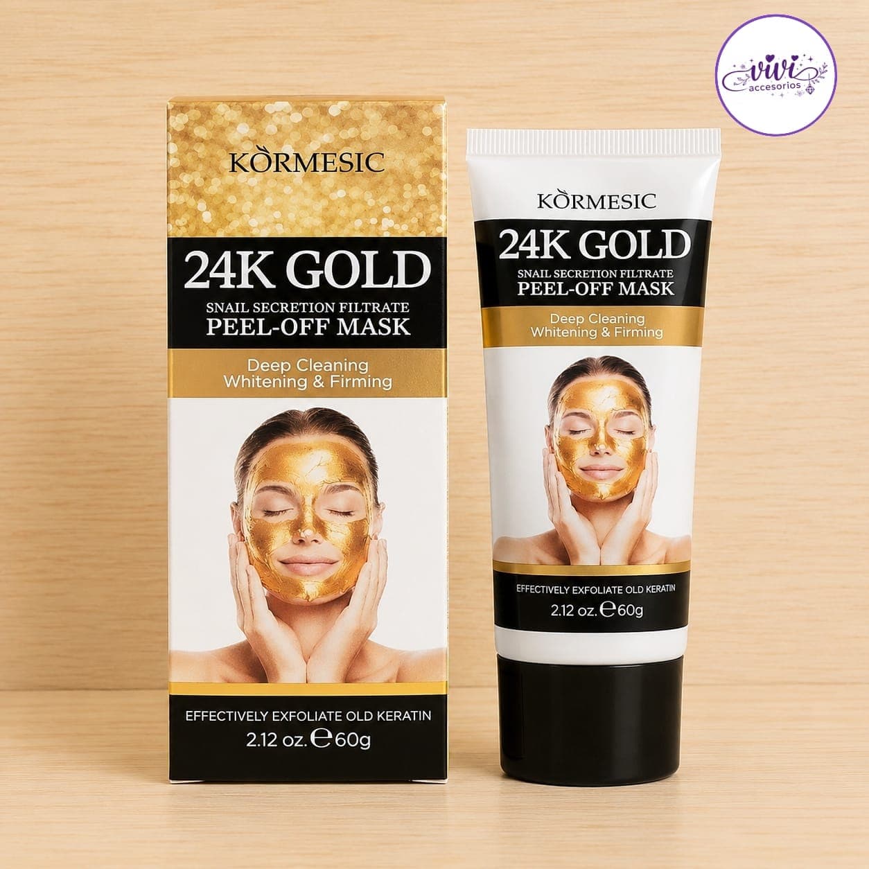 Mascarilla Peel Off Oro 24K Kormesic — imagen 1 de 1
