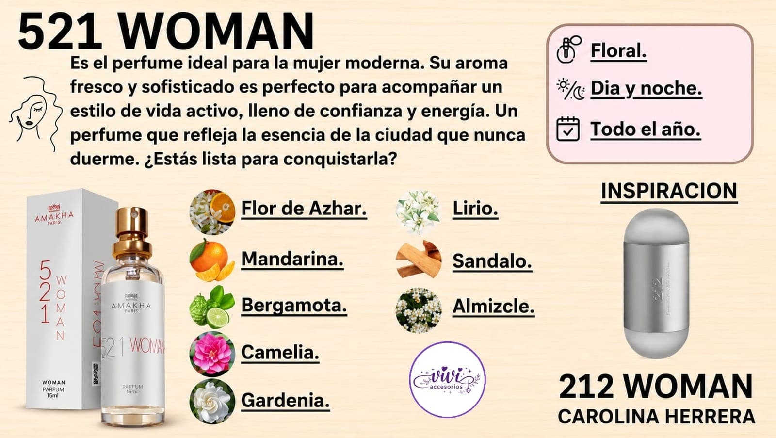 PERFUMES AMAKHA 15 ML — imagen 1 de 1