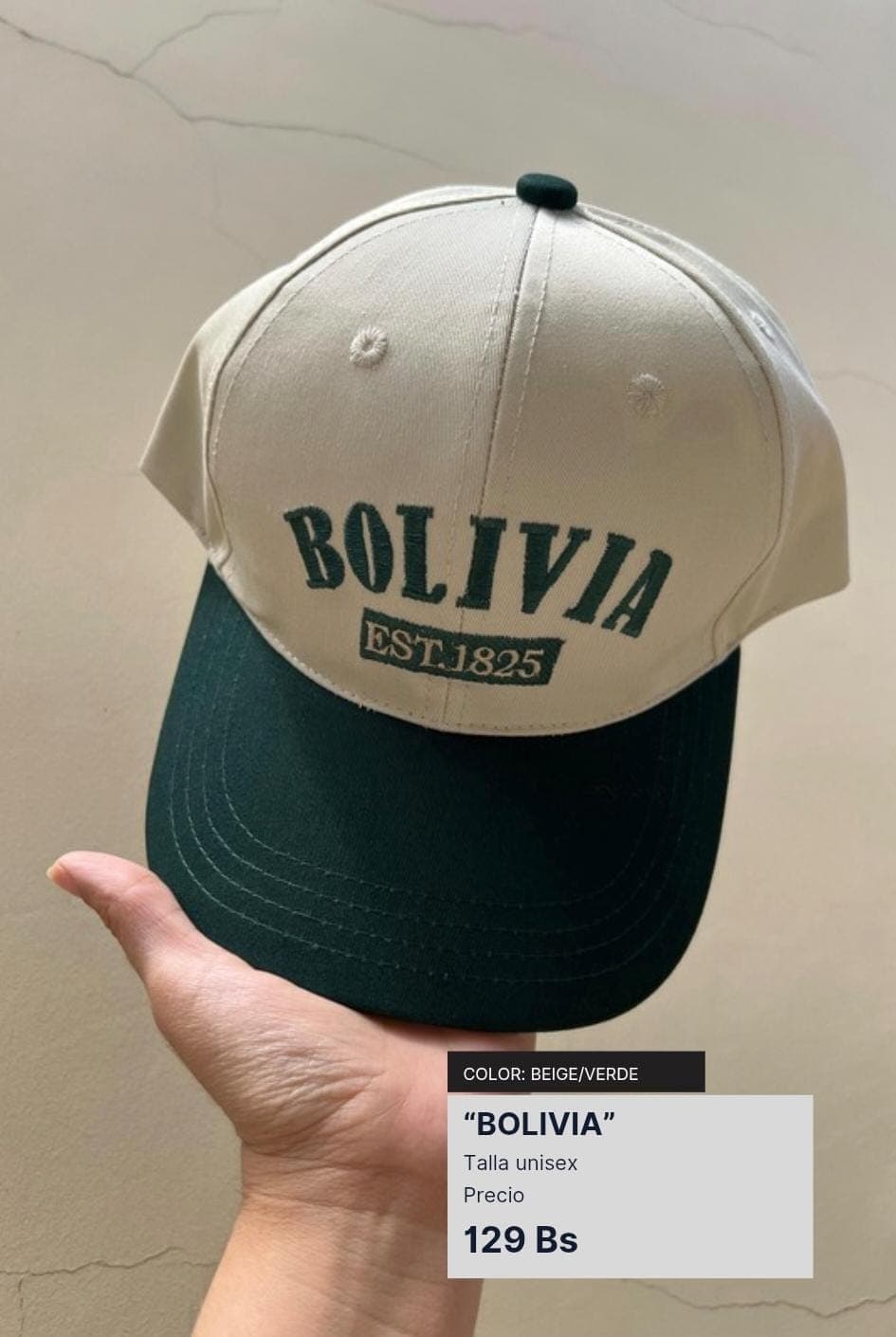 Gorra Bolivia