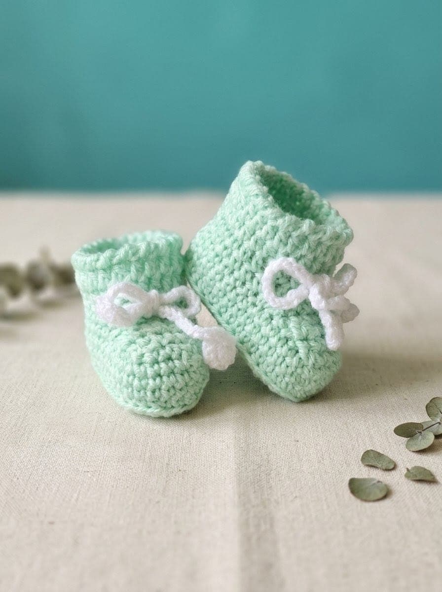 Zapatitos de Bebé Tejidos a Crochet (Artesanales) — imagen 1 de 3