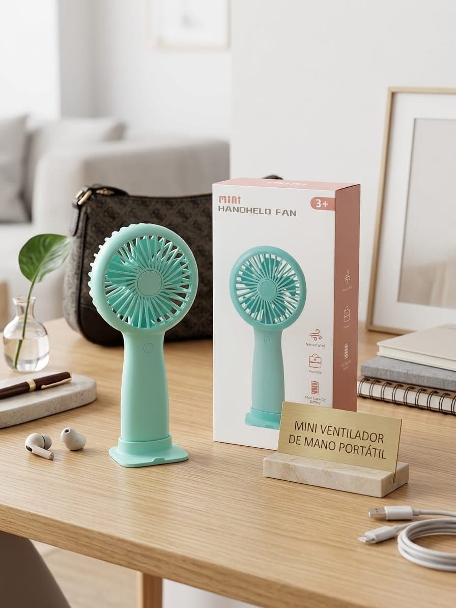 Mini Ventilador de Mano Recargable — imagen 1 de 1