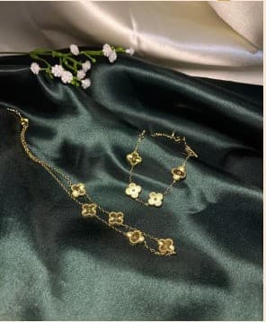 Set Estilo Van Cleef Dorado