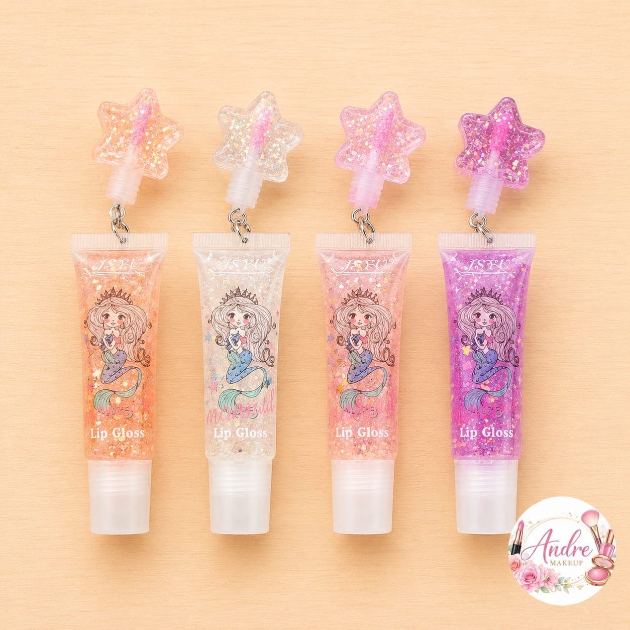 ⭐🧜‍♀️ Lip Gloss Sirenita con Llavero Estrella — imagen 1 de 1
