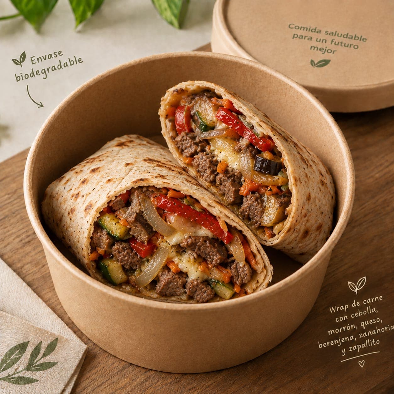 WRAP DE CARNE