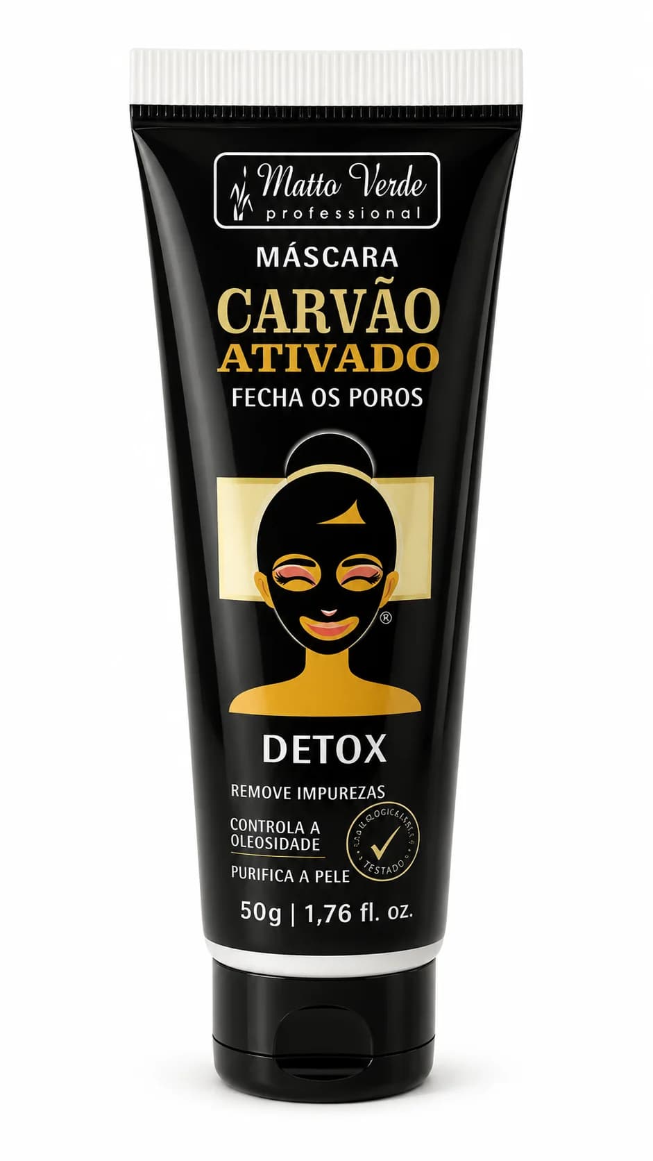 Mascarilla Facial Carbón Activado Detox Matto Verde 50g — imagen 1 de 1