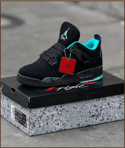 Air Jordan 4 Retro "Teal" / "Green Glow"