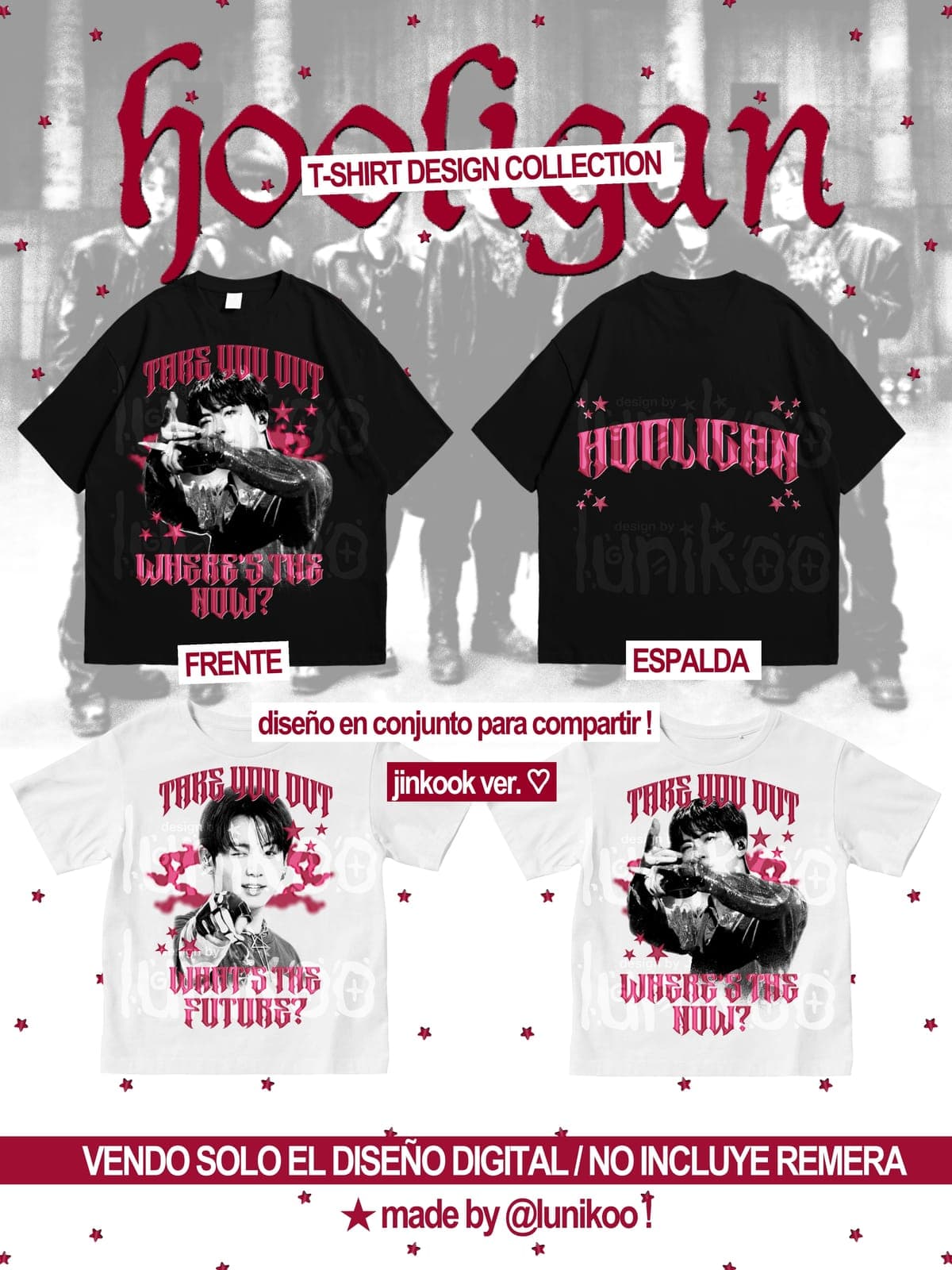 hooligan t-shirt jinkook ver.