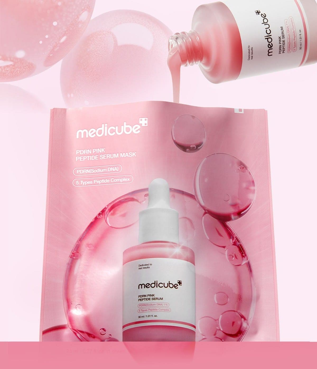 Medicube PDRN Pink Peptide Ampoule Mask — imagen 1 de 3