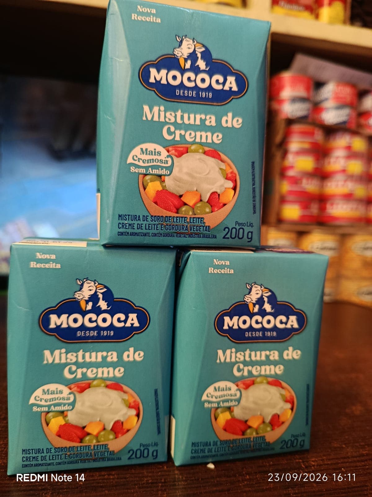 Mococa Crema de leche