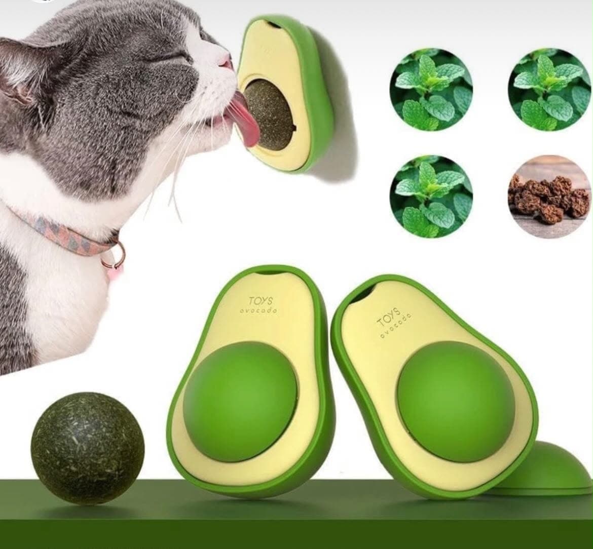 Juguete de aguacate con catnip para gatos