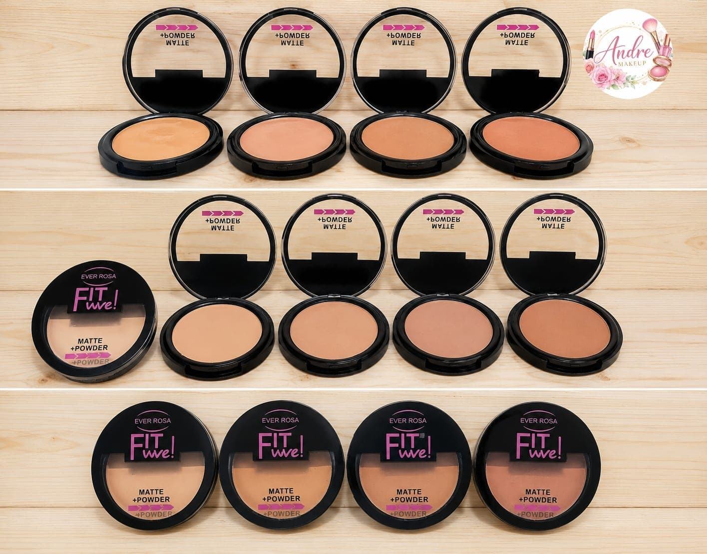 ✨ Polvo Compacto Matte Ever Rosa – Fit Me! — imagen 1 de 1