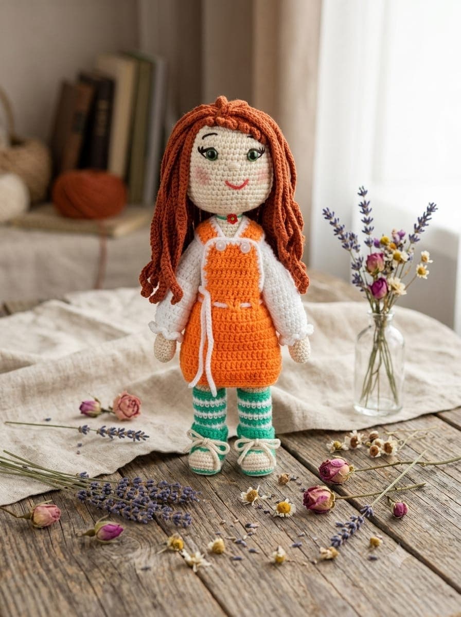Muñeca Artesanal Tejida a Crochet — imagen 1 de 5