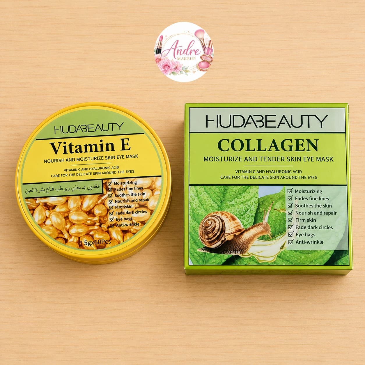 Parches de Ojos Vitamina E y Colágeno