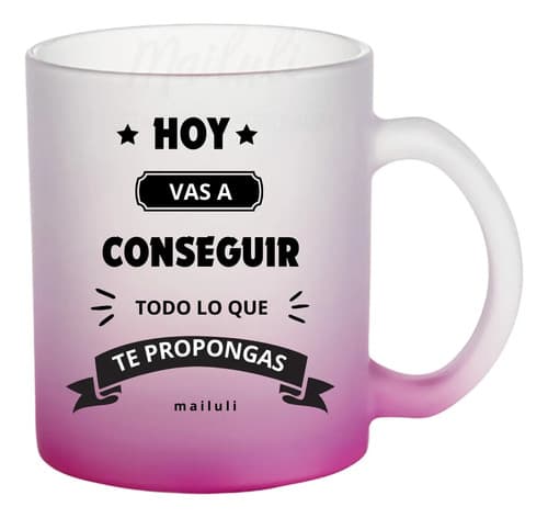 Taza Jarro Esmerilada Personalizada + Caja - Mailuli Violeta Oscuro Personalizado — imagen 1 de 5