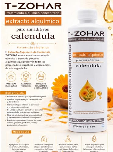 Extracto Alquimico Calendula Ritualizado / Consagrado 250 ml — imagen 1 de 5