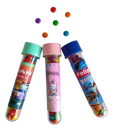 Tubitos Golosineros Personalizados Sorpresitas Souvenir — imagen 1 de 9