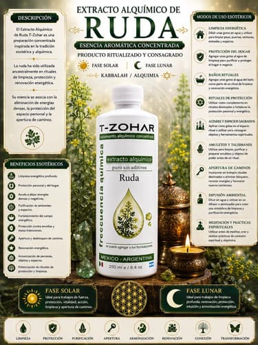Extracto Alquimico Ruda  Ritualizado / Consagrado 250 ml — imagen 1 de 7