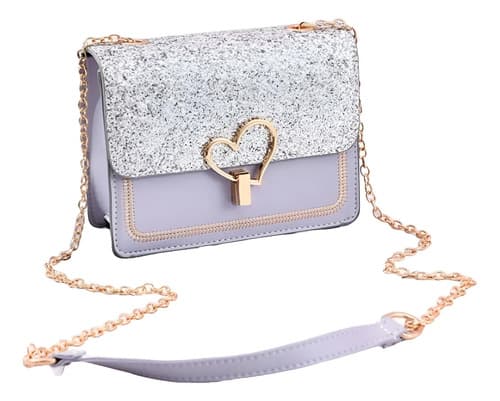 Cartera De Dama Con Solapa Y Broche De Corazón — imagen 1 de 5