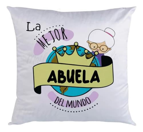 Almohadón Con Relleno Regalo Personalizado Día Abuelo Abuela — imagen 1 de 10