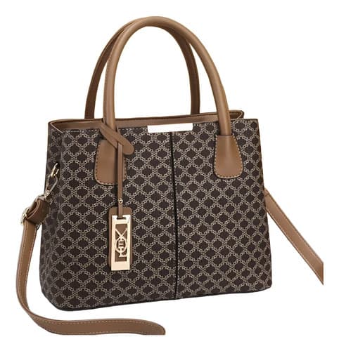 Cartera Bolso De Mano Tote Elegante Con Estampado Geométrico — imagen 1 de 6