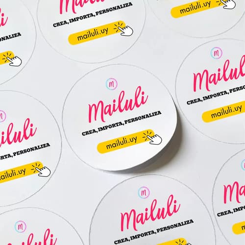 Adhesivo Stickers Pegotines Personalizados Logo Emprendedor — imagen 1 de 5
