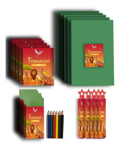 Pack Bolsita + Burbujero + Librito + Lápices - Rey Leon — imagen 1 de 7