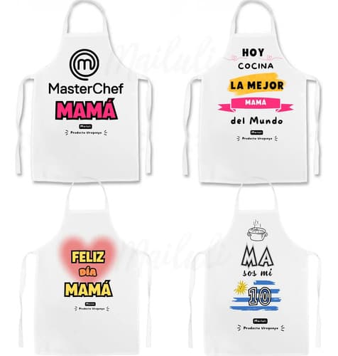 Delantal Personalizado Para Dama Regalo Día De La Madre — imagen 1 de 9