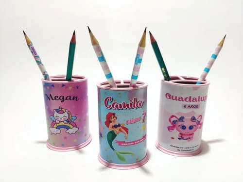 Portalápices Personalizados Sorpresitas Infantiles Souvenir — imagen 1 de 9