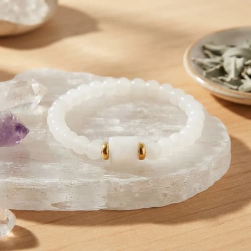 Pulsera Energetica Cuarzo Bco Ritualizada/consagrada — imagen 1 de 5