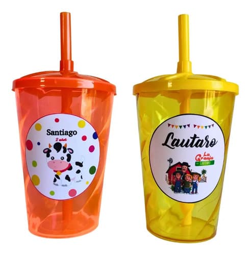 Vasos Personalizados Twister Cumpleaños Souvenir 300ml — imagen 1 de 10