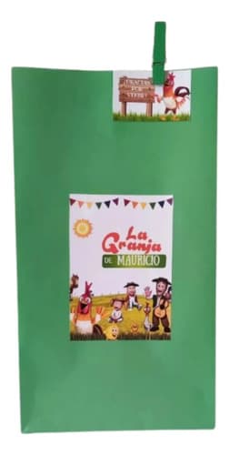 Bolsas De Papel Sorpresitas Personalizadas Granja De Zenón — imagen 1 de 4