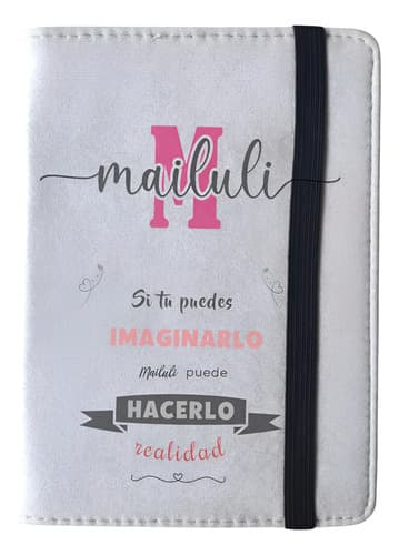 Libreta Grande Tapa Símil Cuero Personalizada Mailuli.uy — imagen 1 de 9