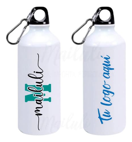 Botella Caramañola Tapón Simple Personalizada Mailuli — imagen 1 de 6