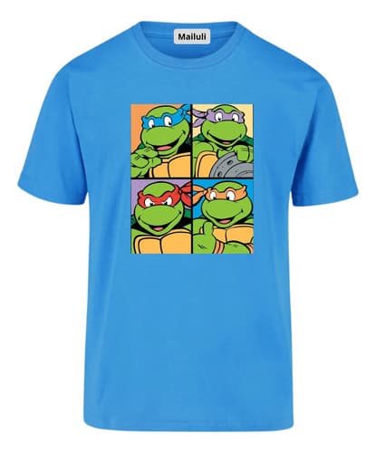 Remera Camiseta Personalizada Niños Tortugas Ninjas 01 — imagen 1 de 10