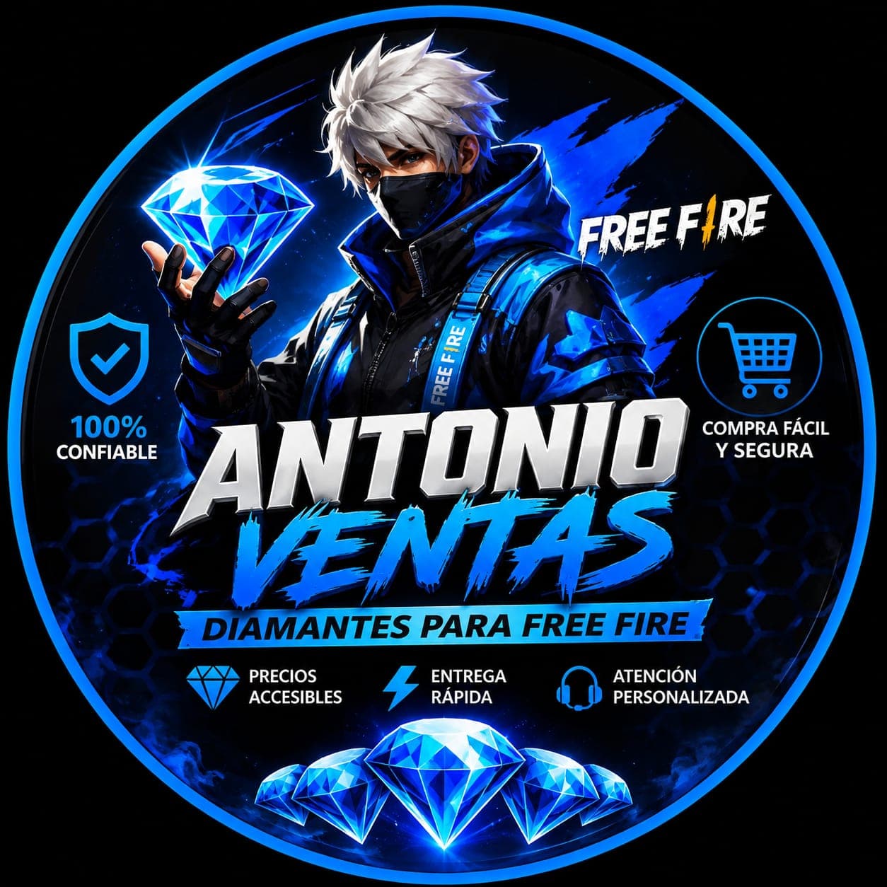 Venta de diamantes de fre fire