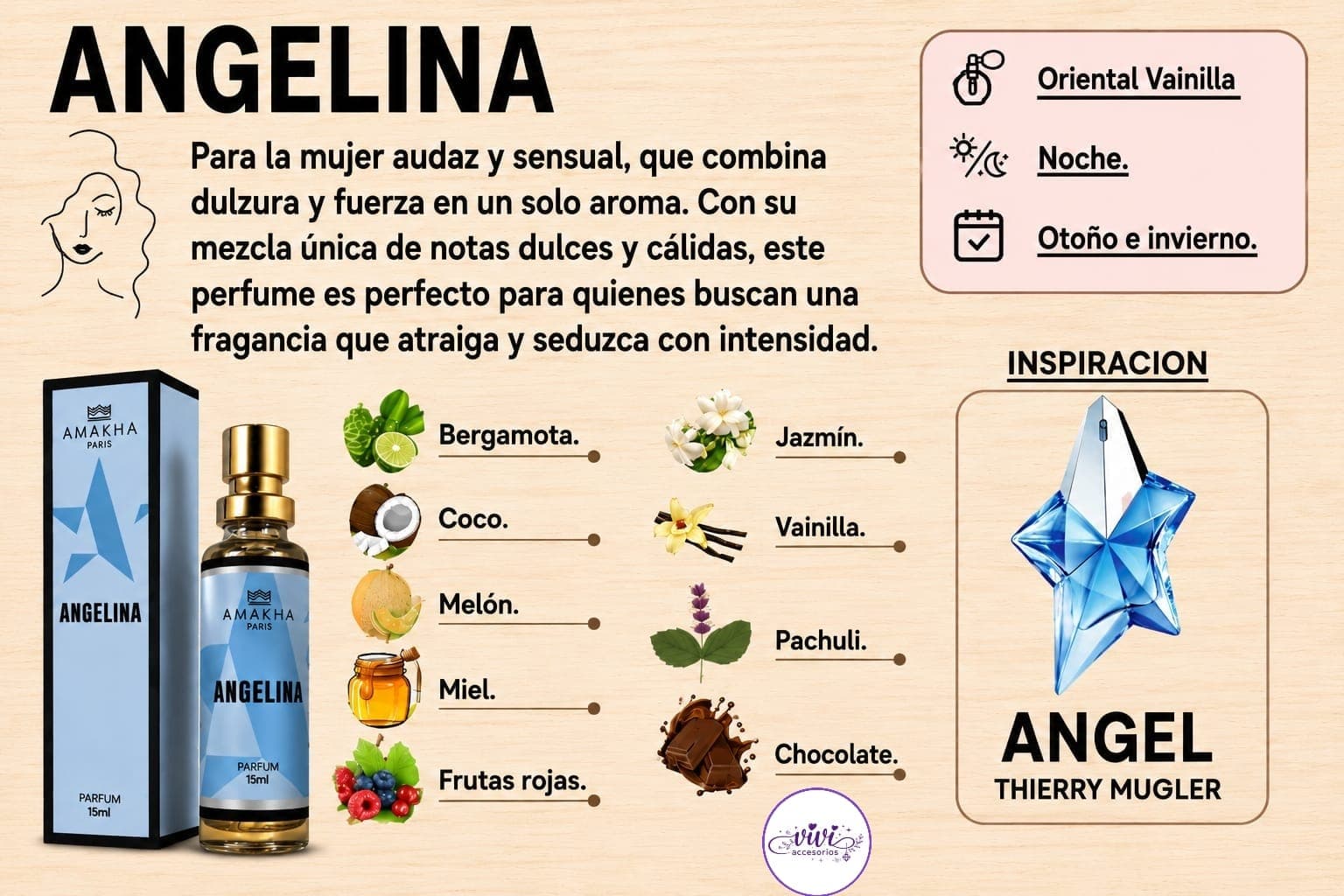 PERFUMES AMAKHA ANGEL 15 ML — imagen 1 de 1
