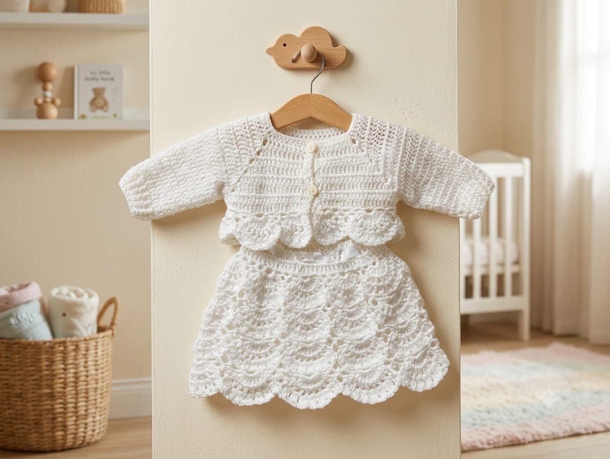 Conjunto Artesanal a Crochet para Bebé — imagen 1 de 3