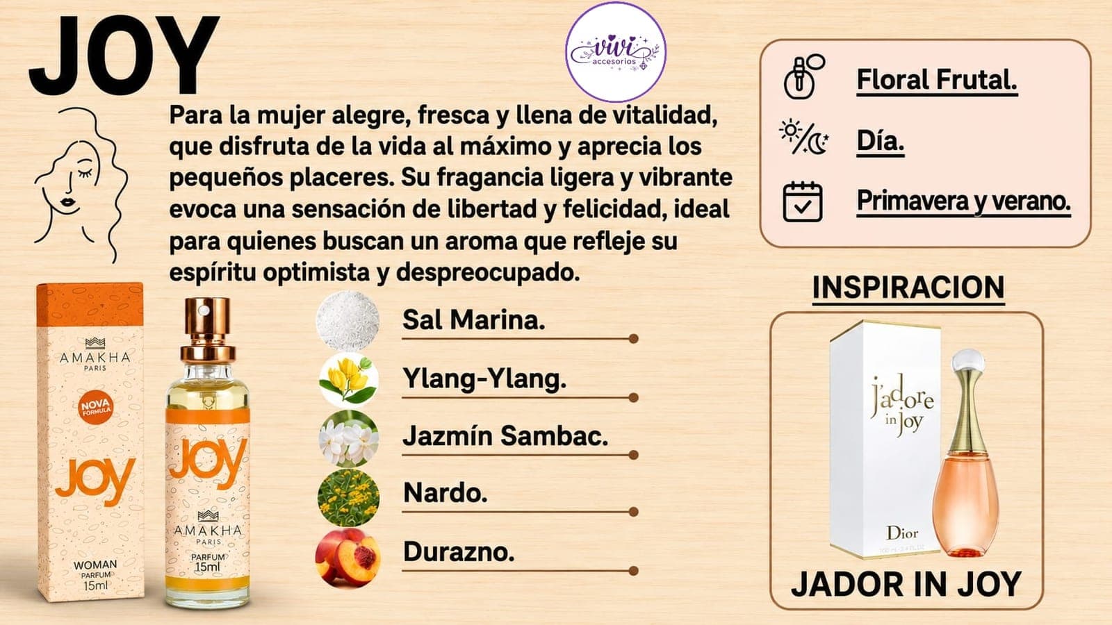 PERFUMES AMAKHA JADOR IN JOY 15 ML — imagen 1 de 1